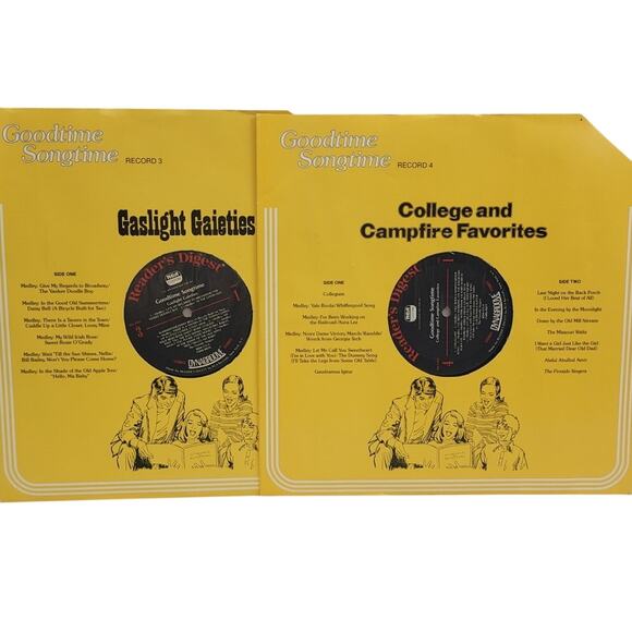 Vintage 1976 Reader's Digest Goodtime Songtime 8 Vinyl Record Set w Booklet - Picture 4 of 7